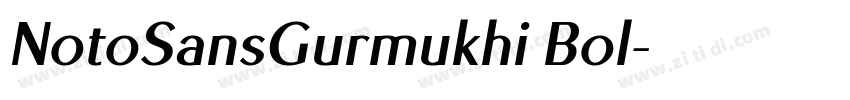 NotoSansGurmukhi Bol字体转换